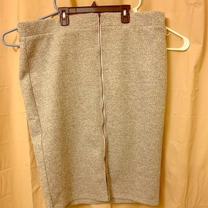 Black, grey and white ribbed Torrid pencil skirt